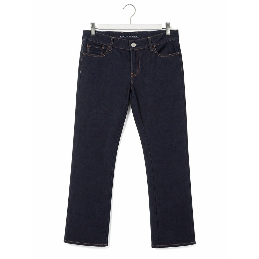 Banana Republic Womens Dark Wash Bootcut Jeans Size 30 Indigo Stretch 858840-00